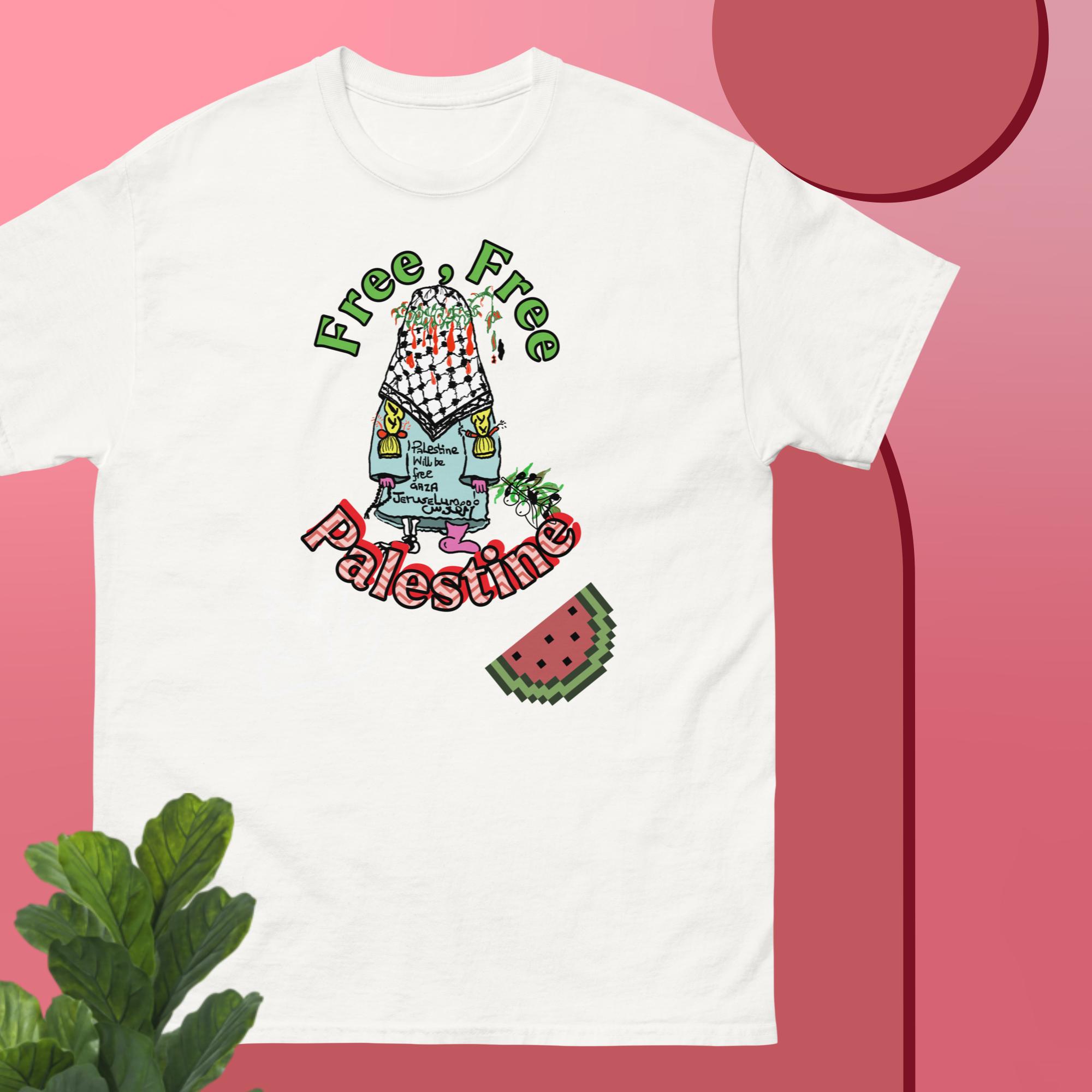 unisex free palestine t shirt with our 'hope' an ode to handala - Image 11