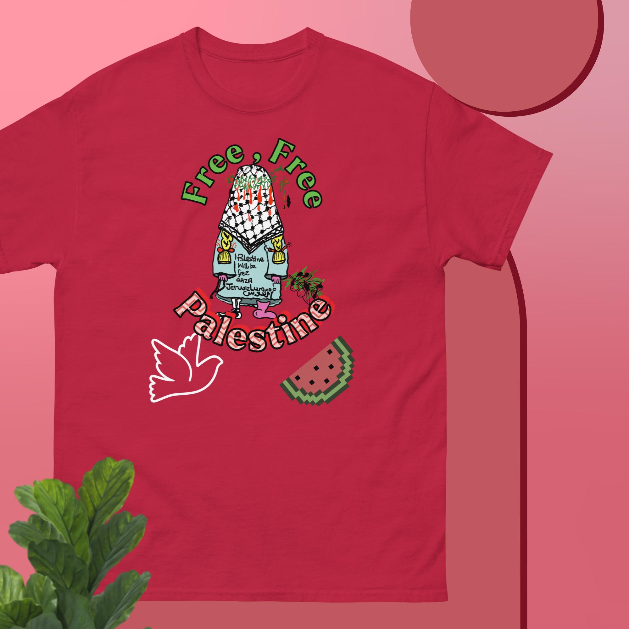 unisex free palestine t shirt with our 'hope' an ode to handala - Image 2