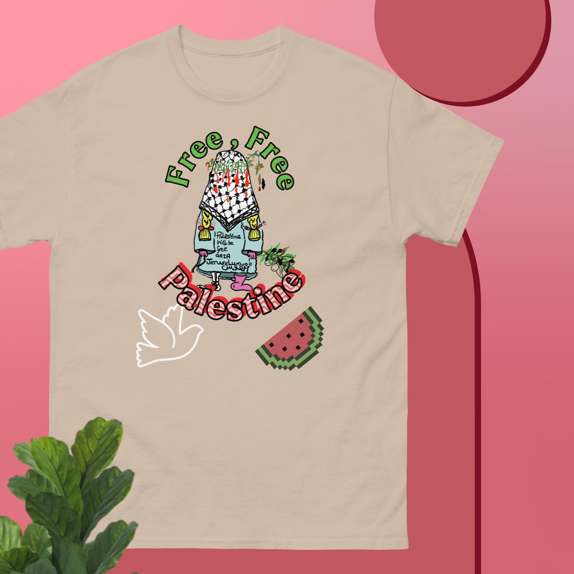 unisex free palestine t shirt with our 'hope' an ode to handala - Image 7