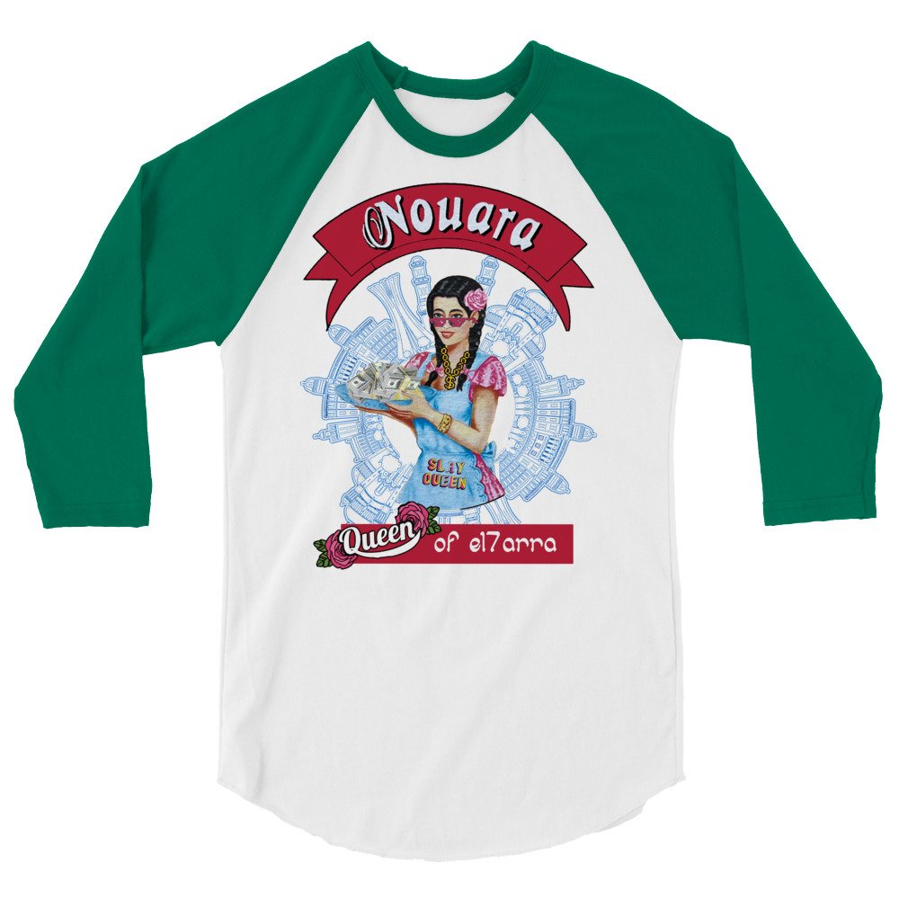 our Nouara gangsta 3/4 sleeve raglan shirt - Image 10