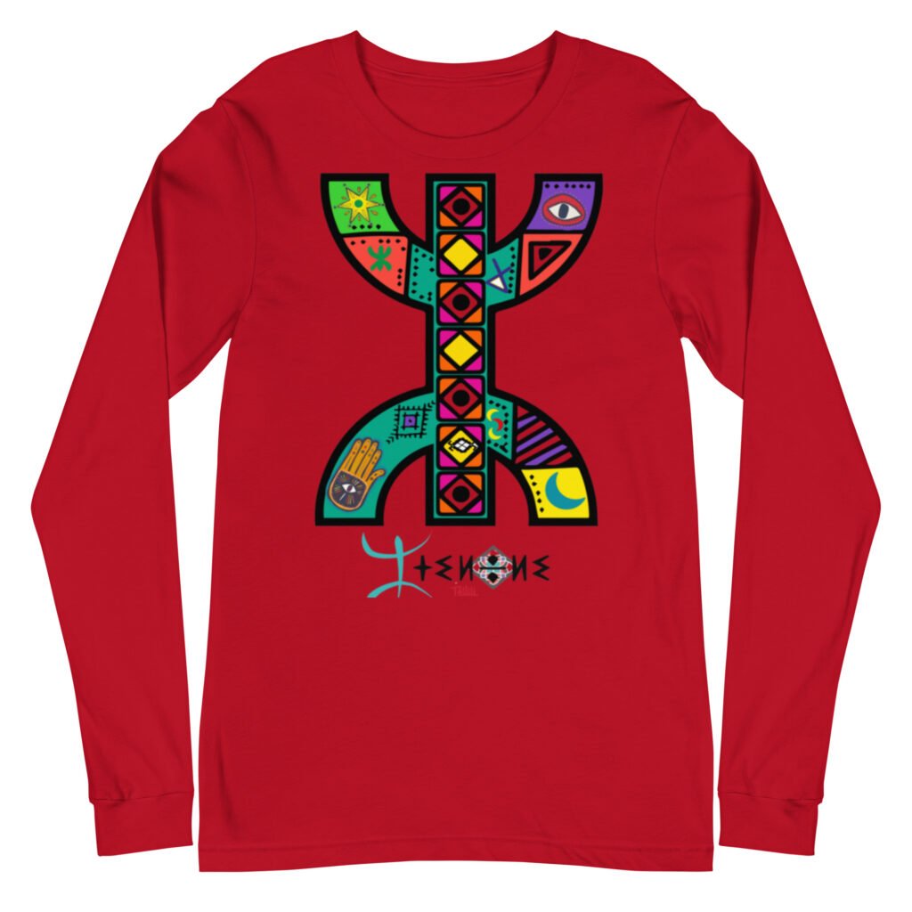 YAZ amazigh Tellili brand, Unisex Long Sleeve Tee