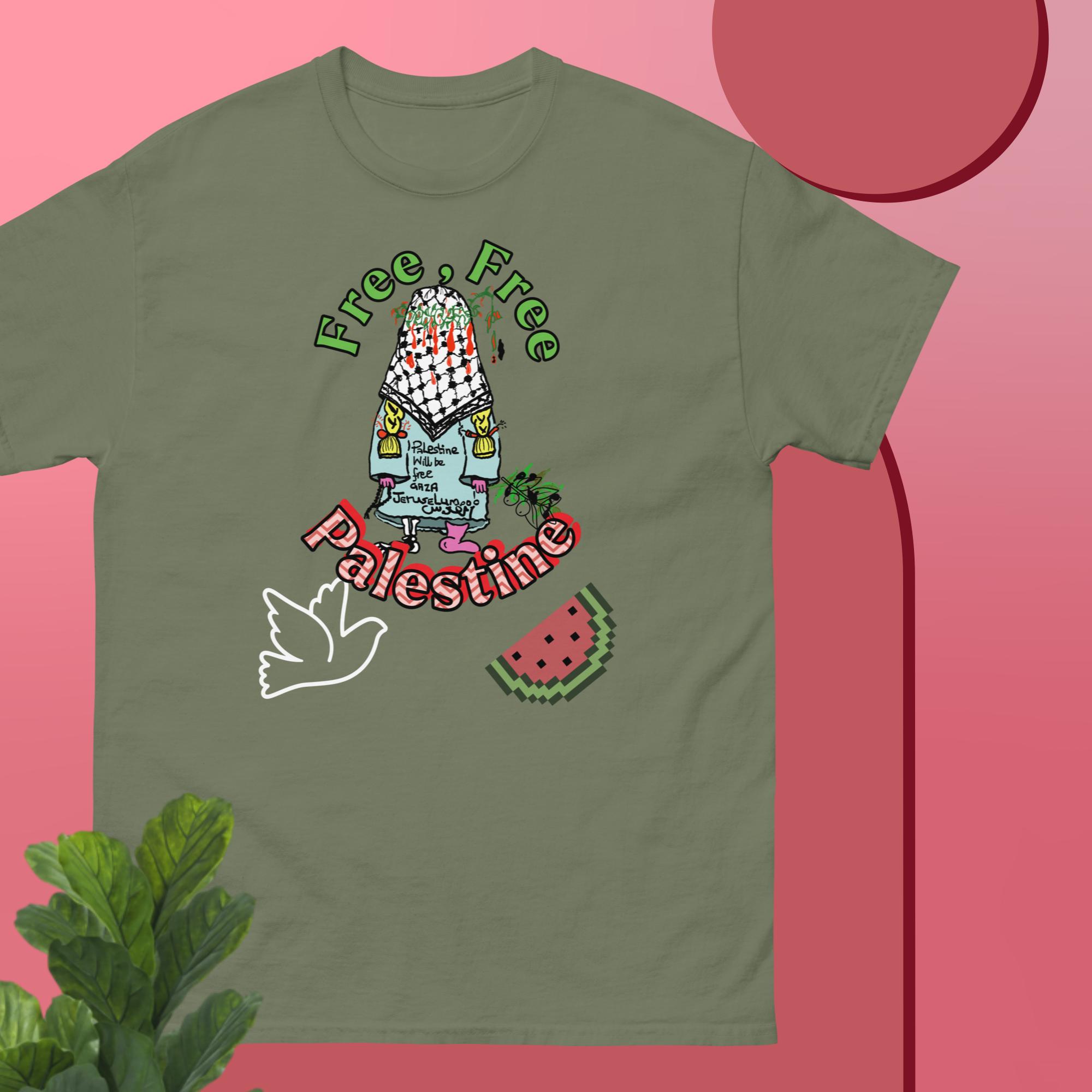 unisex free palestine t shirt with our 'hope' an ode to handala - Image 3