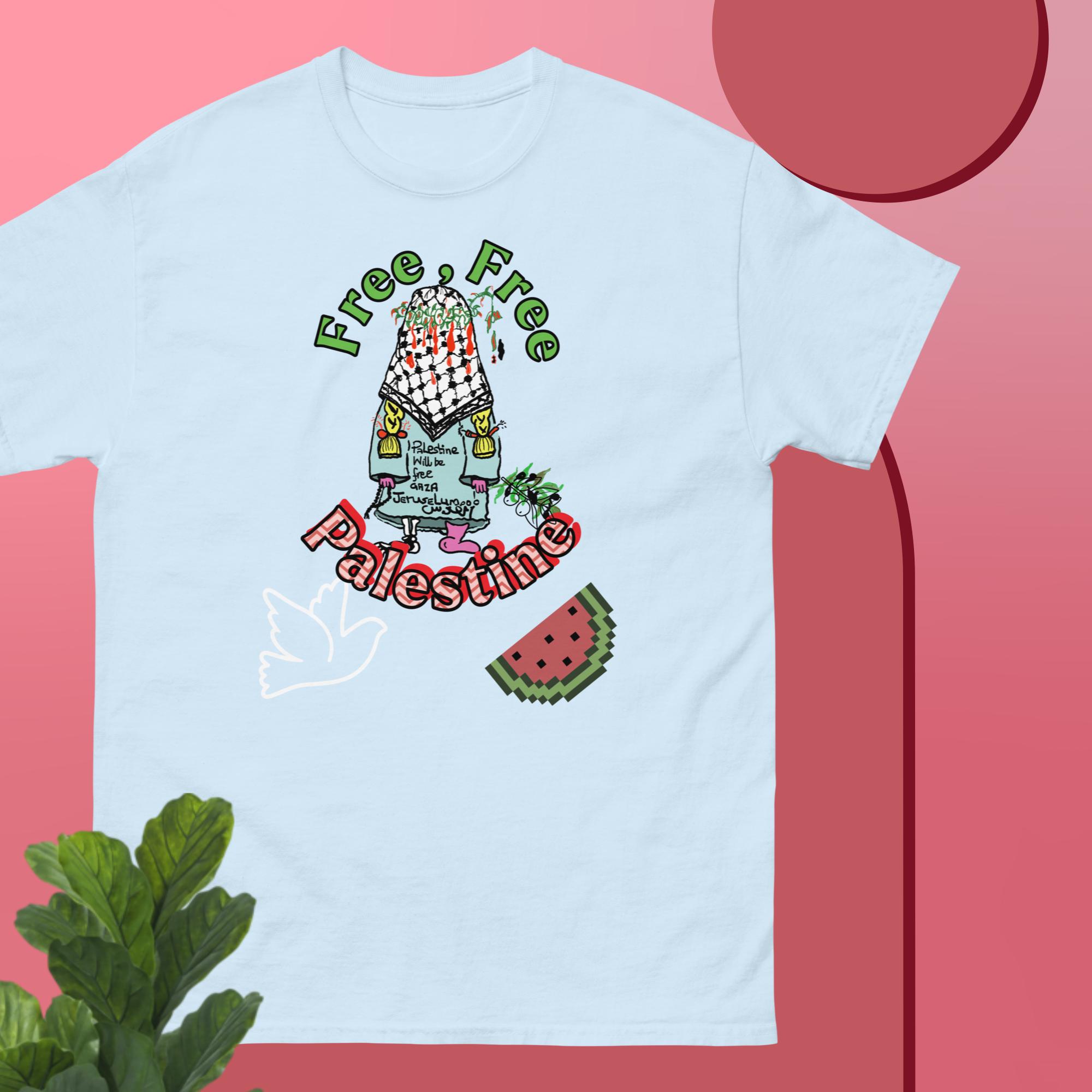 unisex free palestine t shirt with our 'hope' an ode to handala - Image 9