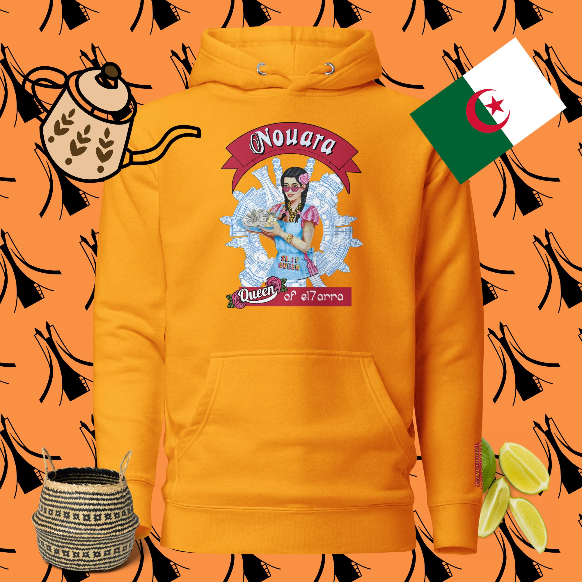 Nouara queen of el7arra! hoodie with ?Liberation collective logo - Image 3