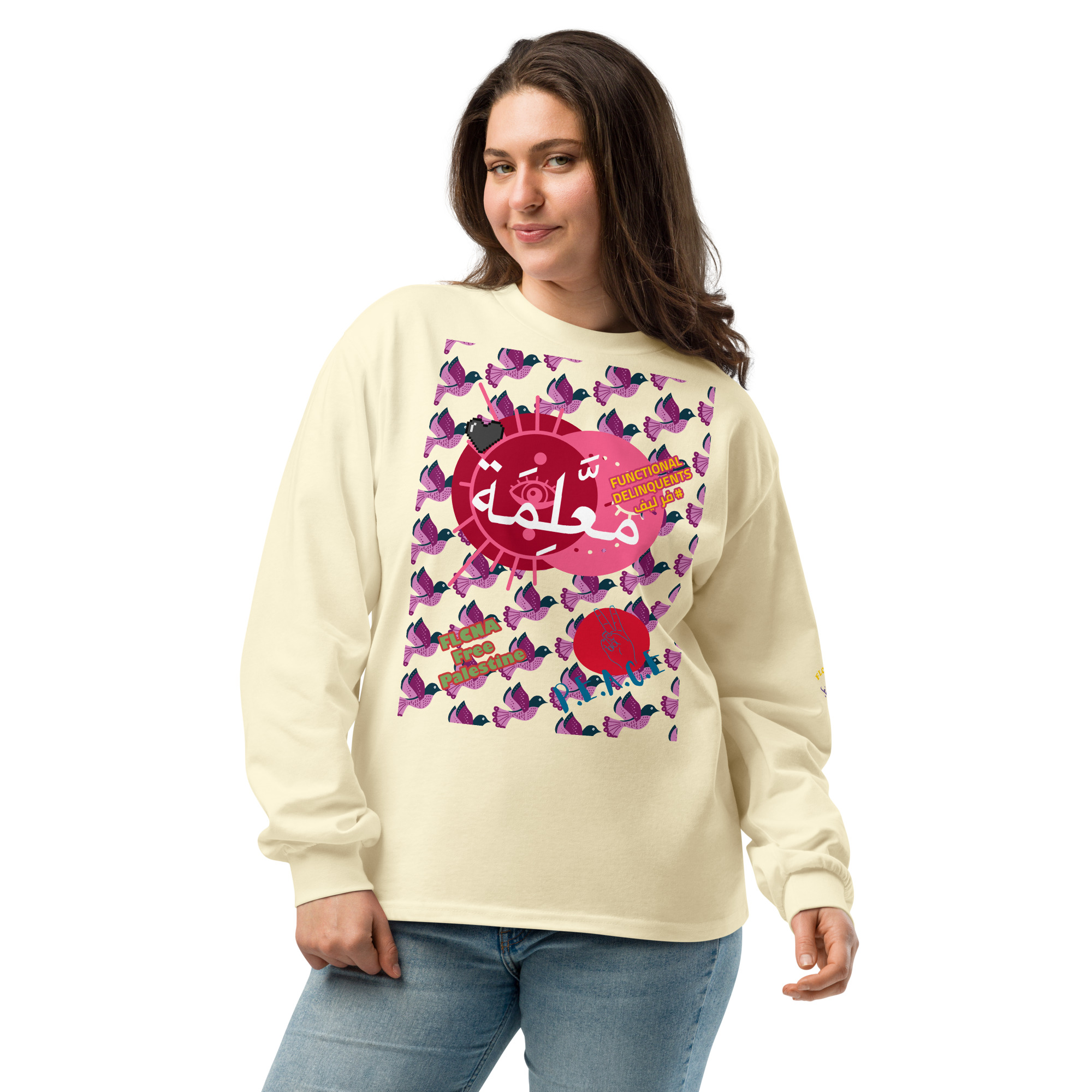 mo3allima queen hoodie FLCNA for PAlestine - Image 2