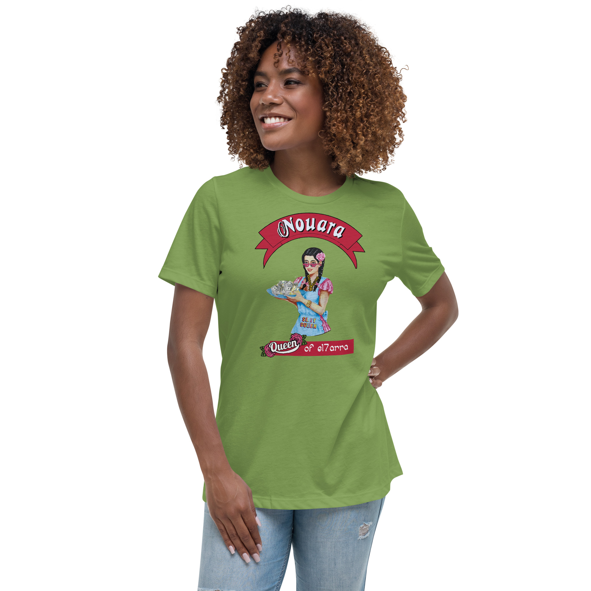 Nouara ganagsta tee with plain background Women’s basic organic t-shirt