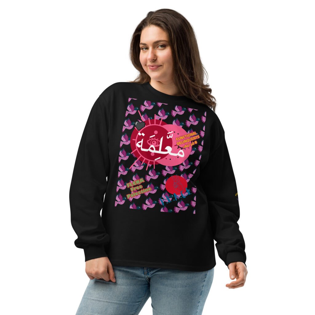 mo3allima queen hoodie FLCNA for PAlestine