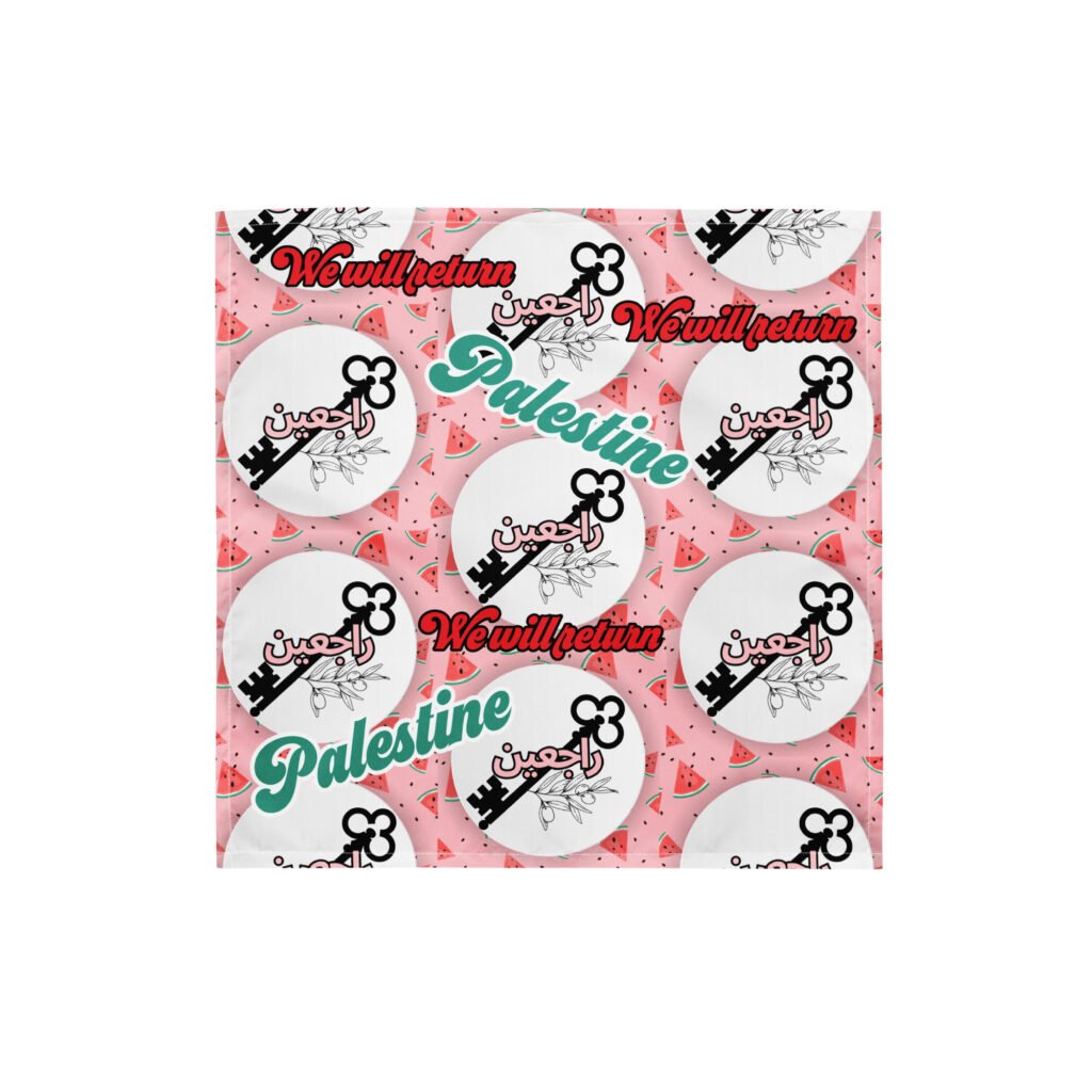 we will return, palestine bandana or scarf!