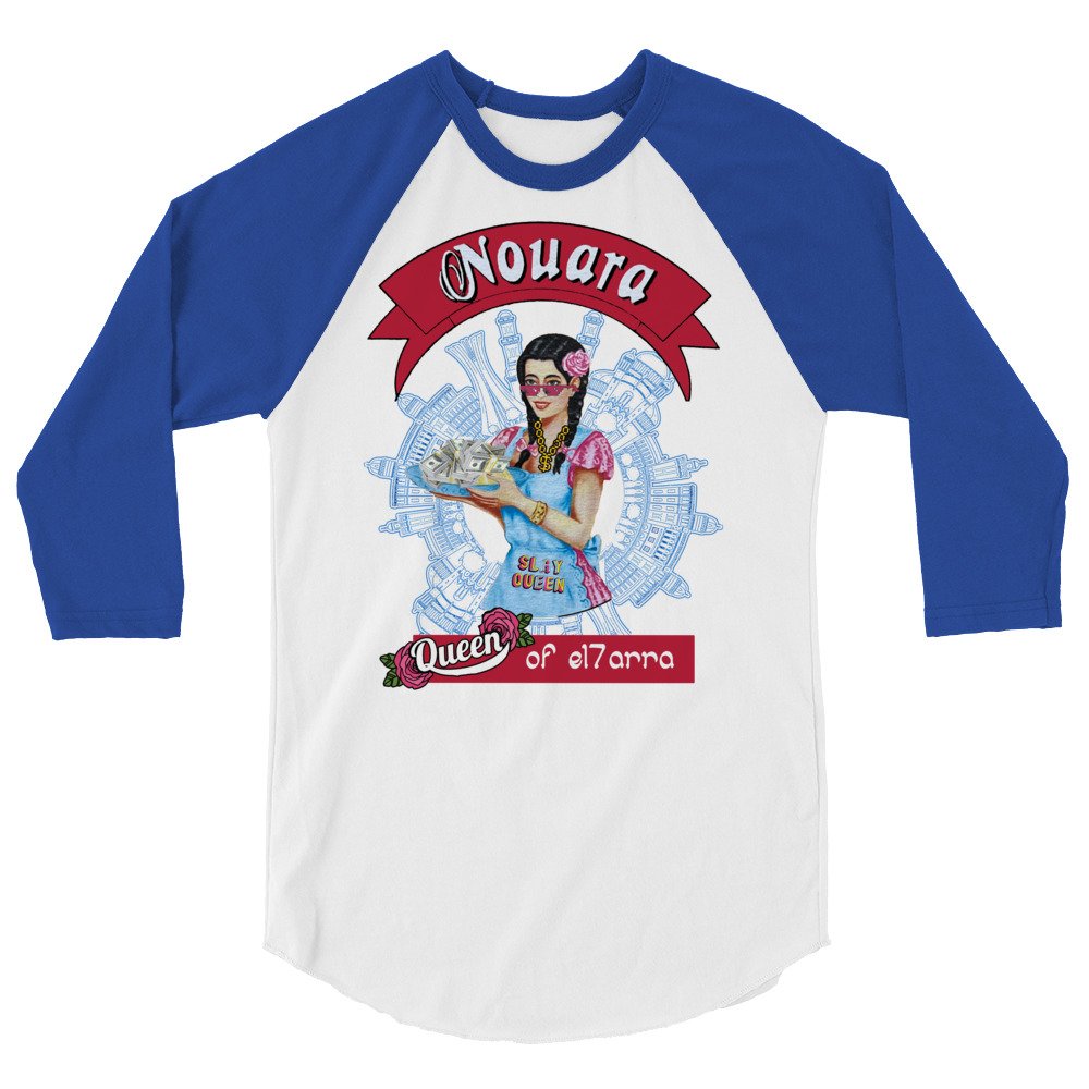 our Nouara gangsta 3/4 sleeve raglan shirt - Image 7