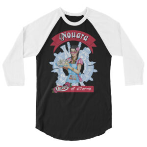 our Nouara gangsta 3/4 sleeve raglan shirt